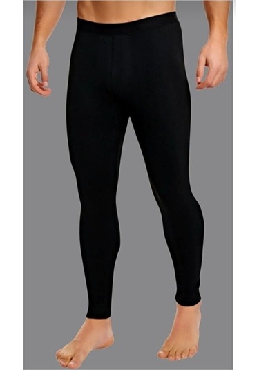 Lüx Wood Termal Uzun Sporcu Taytı Siyah Unisex Siyah