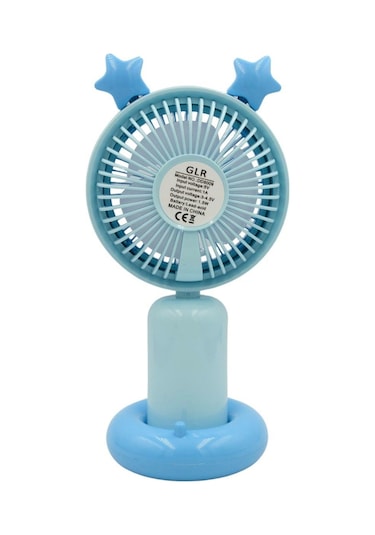 Bigmate Mini El Fanı Taşınabilir Serinletici Işıklı Şarjlı Vantilatör 2 Kademeli Hız Ayarı Ym88178