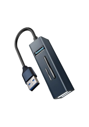Usb 3.0 2.0 Çoklayıcı Hub + Sd Mikro Kart Okuyucu 5 İn1 Set