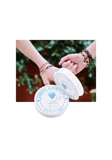 Leezsing 0.6mm Şeffaf Lastik İpi 12m - Evde Yapımı Bilezik, Gümüşlük Ve Dekoratif İçin El Sanatı Teli Diğer