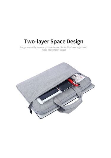 Yifomall 13.3 İnç Multifonksiyonel Dizüstü Bilgisayar Çantası - Zıplayıcı Kapanma, Yumuşak İç, Nilon Malzeme, Siyah Ticari Çanta Çok Renkli