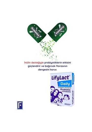 Daily Probiyotik, Prebiyotik, 30 Kapsül ,2 Avantaj Seti