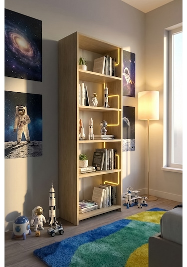 Labirent Ledli Açık Kitaplık Klimt