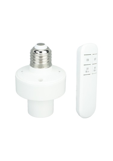 Fosenze E27 Uzak Kumandalı Akıllı Ampul Tabanı - Kablosuz Duvar Geçirici Kontrol - Kolay Kurulum - 220v - Led/incandescent Uyumlu Ampul Ve Pil Dahil Değil