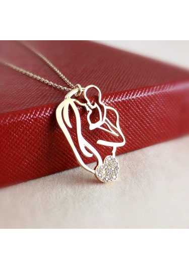 Altın Kaplama Gümüş Anne ve Çocuk Kolye G936KLR3 AltınSepeti