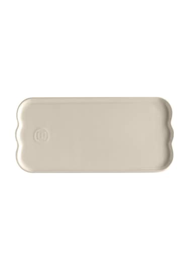 Emile Henry Madeleine Servis Tabağı 2 X 15 X 31,5 Cm Ekru / Clay Ekru