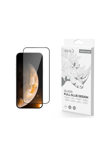 İphone Uyumlu 17 Rika Premium Temperli Cam Ekran Koruyucu Şeffaf