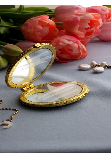 Moltobello Yuvarlak, Katlanabilir, Makyaj İçin Cep Aynası 151725030 Leylak