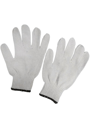 Homyl Pamuk İpliği İşçi Koruma İş Eldivenleri Kaymaz C