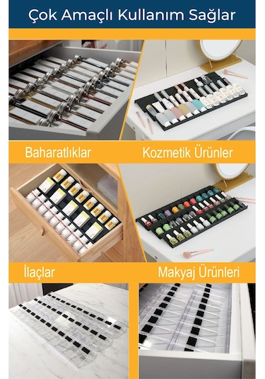 Mienda Home 36 Parça Baharatlık Şeffaf-lego Stand Çok Amaçlı Düzenleyici-mhydklego36-organizer Şeffaf