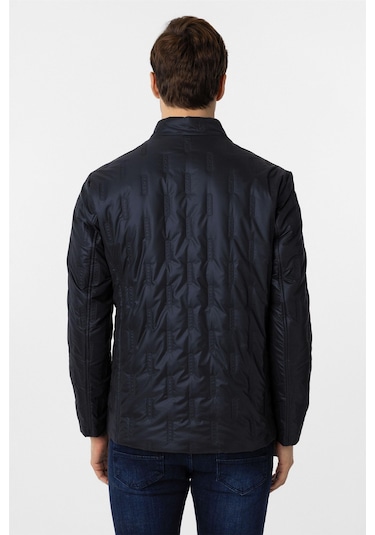 Süvari Lacivert Slim Kapitone Mont-34894 Lacivert