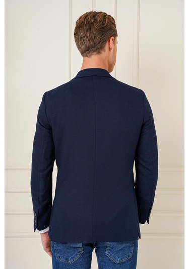 C 685 Slim Fit Lacivert Spor Ceket Lacivert