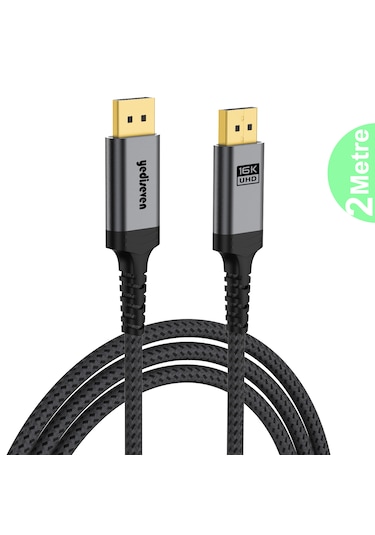 Displayport To Displayport Dp 2.1 Görüntü Aktarma Kablosu 2 M