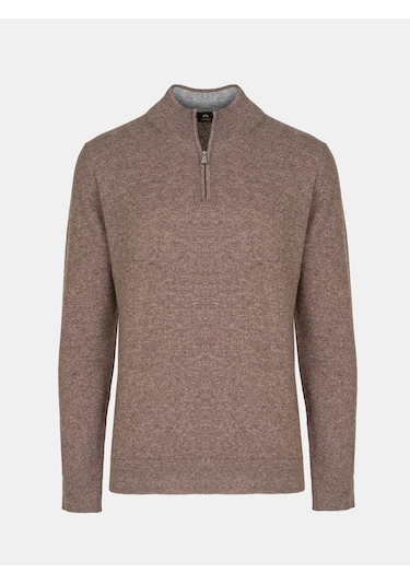 Karaca Erkek Regular Fıt Triko Kazak-kahverengi 113301202-03 Kahverengi
