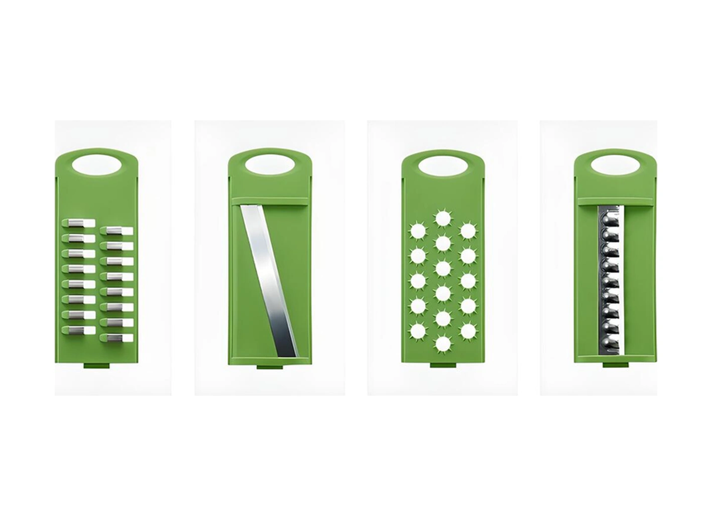 Glory Tech Çok Fonksiyonlu Sebze Meyve Dograyici Dilimleyici Çift Taraf Rende Ve Kesme Tahtasi Yeşil-beyaz