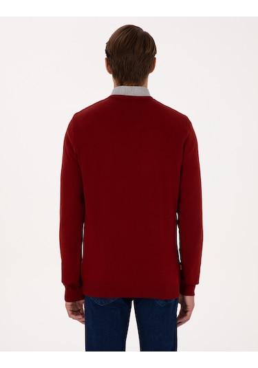 Pierre Cardin Erkek Kiremit Kazak /triko 50314190-vr031 Kiremit