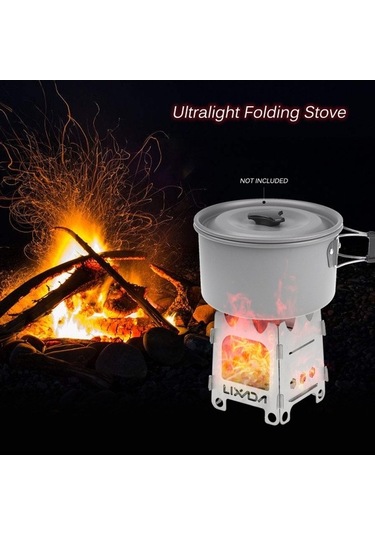Artfulabode Ultra Titanyum Taşınabilir Ocağı Katlanır Kamp, Kamp Jzr-gy Hiking Hafif Gümüş Geeroyoo Balıkçılık & - Kz Gümüş