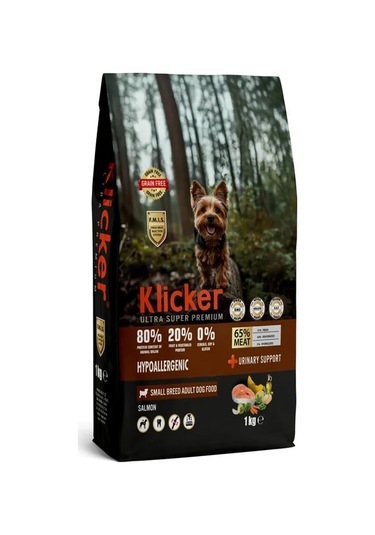 Klıcker Somonlu Mini Orta Irk Yetişkin Köpek Kuru Maması 1 KG