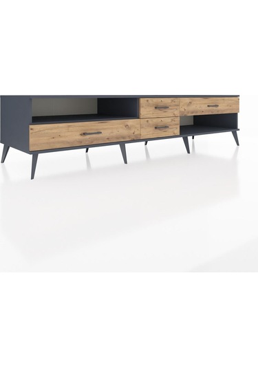 Kronos Tv Ünitesi Tek Raflı 4 Çekmeceli 220x59x51 Antrasit-antrasit/çam Antrasıt/atlas Çam - Antrasıt Kronos Tv Ünitesi Tek Raflı 4 Çekmeceli 220x59x51 Antrasit-antrasit/çam Antrasıt/atlas Çam - Antrasıt