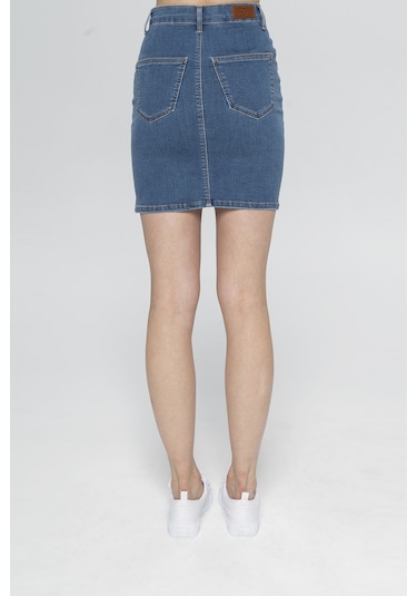 Janie Orta Mavi Mini Jegging Etek C 4520-018 001