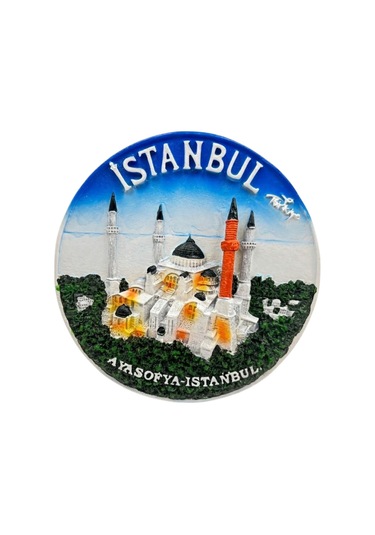 Ayasofya Kabartmalı Dekoratif Tabak Masa Ve Duvar Dekoru 15 Cm