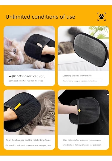 Evcil Hayvan Tüy Toplama Eldiveni - Elektrostatik - Model 2 Um50576-1 Yurt Dışından