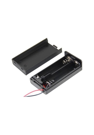 Powermaster 2'li Aa Kapaklı Switch'li Pil Yuvası Ic-233c