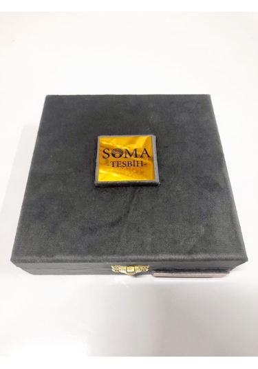 Soma Tesbih Salih Gazyağcı Usta Büyük Boy Havşalı Badem Kesim Kuka Tesbih