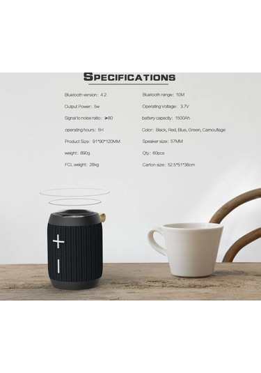 Hopestar P13 Stereo Subwoofer Su Geçirmez Bluetooth Kablosuz Hoparlör