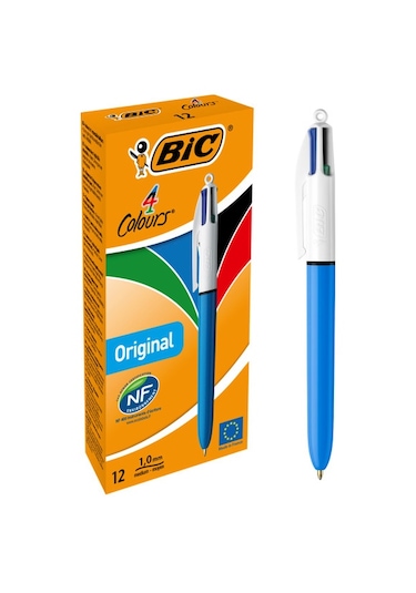 Bic 4 Colours Medium Tükenmez Kalem 12'li Kutu
