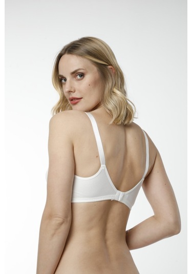 Hmd 6010 %100 Pamuk Emzirme Sütyeni - Beyaz Beyaz