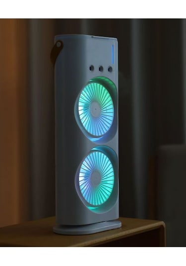 Lichen Masaüstü Klima Fanı 3 Delikli Sprey Soğutma Fanı Su İle