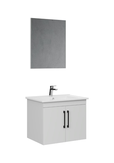 Creavit D20 Banyo Dolabı Seti Çekmeceli 65 Cm Beyaz