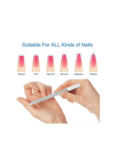 Shineyee "3'lü Paslanmaz Çelik Tırnak Törpüsü Seti: Çift Taraflı, Su Geçirmez Ve Dayanıklı"