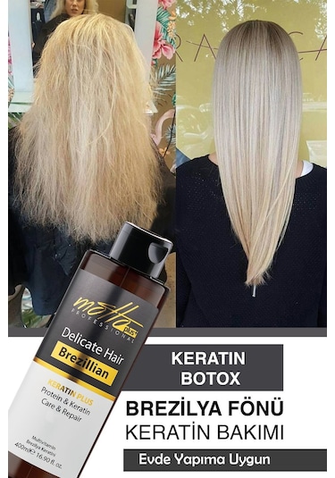 Motto Plus Brezilya Fönü Düzleştirici Keratin Botox Bakımı 400 ML