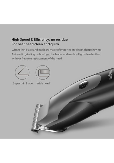 Moveevo Enchen Hummingbird Elektrikli Saç Kesme Makinesi Usb Şarjlı Tıraş Makinesi Saç Kesme Makinesi 3 Saç Tarağıyla Erkekler