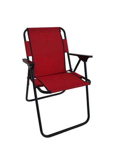 Bofigo Kamp Sandalyesi Katlanır Sandalye Piknik Sandalyesi Plaj Sandalyesi Kırmızı. Kırmızı