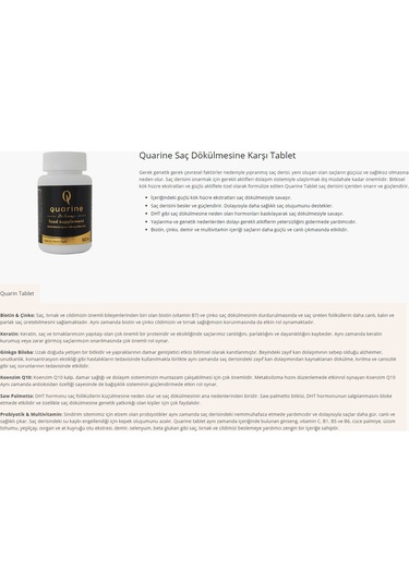 Dr.sammy's Quarine Saç,tırnak,cilt,vücut Vitamini Bitkisel Tablet Kök Hücre,ginseng,keratin,biotin,multivitamin