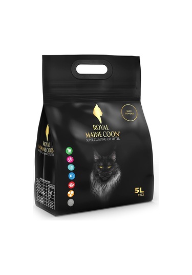 Royal Maine Coon Bebek Pudrası Kokulu Perlit Kedi Kumu 5 L