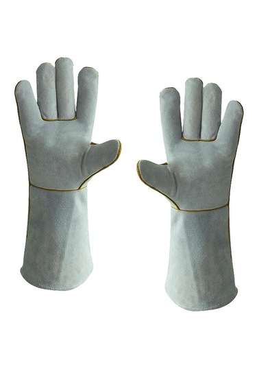 Homyl 1pairs Uzun Kaynak Koruyucu Eldivenler Eller Kaynakçı