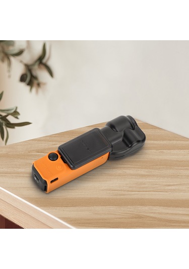 Qingmipy Osmo Pocket 3 İçin Sunnylife Silikon Korumalı Kılıf - Gimbap, Lens Ve Ekranı Tam Koruma, Kolay Açma-kapama Tabanlı Turuncu Kılıf Op3-bht745