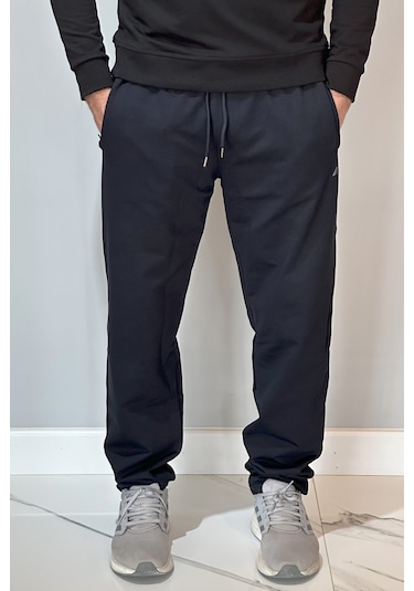 Paçası Düz Beli Lastikli 3 Cepli Erkek Eşofman Altı 4706 Lacivert Lacivert