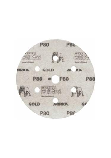 Gold 150 Mm Cırt 7 Delikli Zımpara P220 100'li Paket