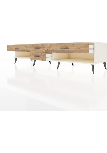 Kronos Tv Ünitesi 4 Çekmeceli 220x59x51 Aytaşı-aytaşı/çam Aytası/atlas Çam - Aytası