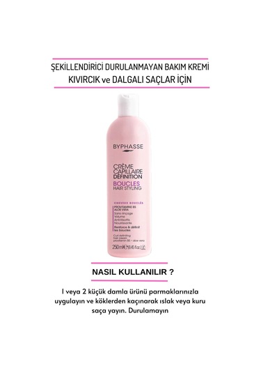 Byphasse Bukleli Saçlar İçin Şekillendirici Bakım Kremi 250 ML