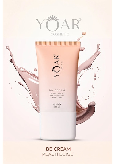 Yoar Cosmetic Bb Cream Beauty Balm 30 Spf /pa Uva Uvb Hafif Yapılı L 01 Light