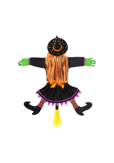 Cadı Ağaca Çarpıyor Cadı Dekoru Dışarıda Cadı Kapısı Bahçe Cadıları Komik Parti Korkutucu Perili Ev Aksesuarları