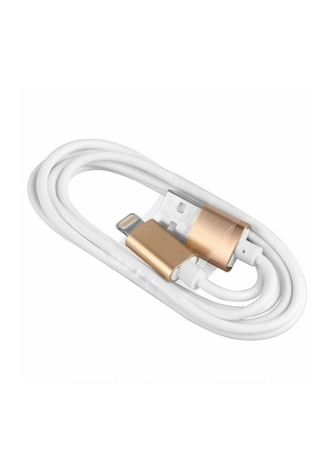 2a Apple iPhone Uyumlu Lightning Hızlı Şarj Kablosu - 1 Metre - Gold