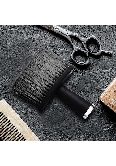 Adet Saç Kesme Fırçası Berber Fırçası Boyun Toz Alma Fırçası Siya
