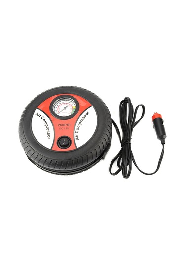 Tenfowee 12v Elektrikli Araç Hava Pompa Yüksek Basınçlı, Görsel Lastik Basıncı Ölçer, 2.4m Kablolu, Araç-motosiklet-bisiklet İçin Taşınabilir Hızlı Şişirme